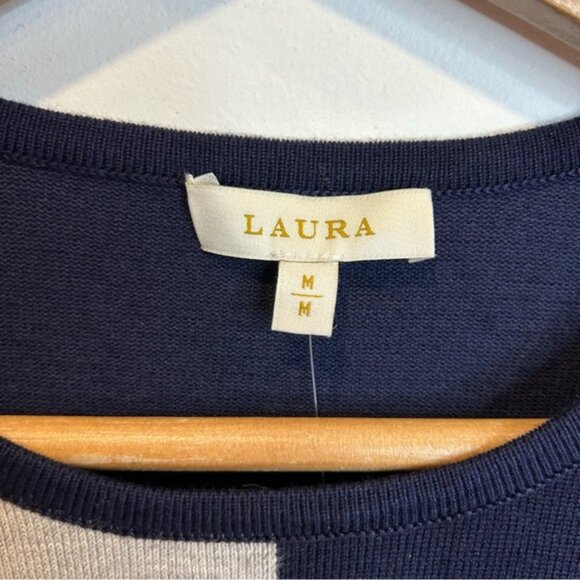 Laura Stone-embellished color block sweater Blue - Picture 7 of 10